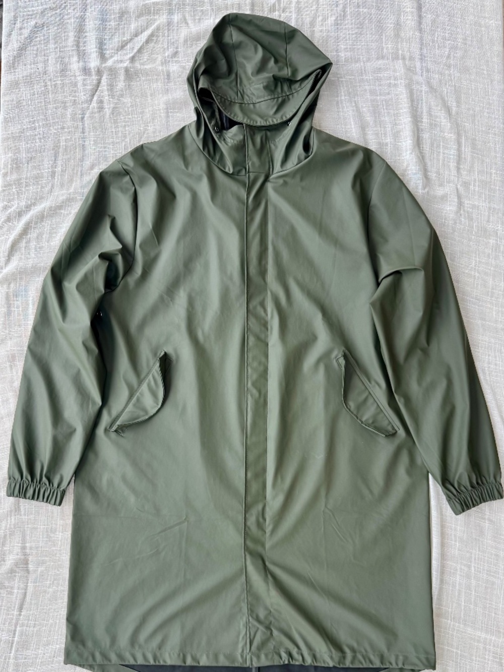 Rains Fishtail Parka Green XL Lightweight Rain Jacket